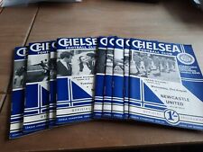 Chelsea home programmes for sale  EDINBURGH