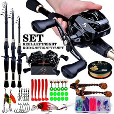 1.8-2.4m Telescopic Casting Fishing Combo Ultralight Rod And Gear Ratio Reel for sale  Shipping to South Africa
