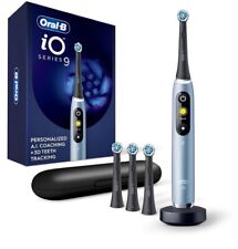 Cepillo de dientes eléctrico Oral-B iO Series 9 aguamarina recargable 7 modos inteligentes segunda mano  Embacar hacia Mexico