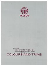 Talbot tagora colour for sale  UK