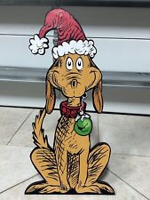 MAX THE DOG GRINCH WOOD SIGN!!!! DON'T MISS THIS CHANCE! SUPER HARD TO FIND!!! for sale  Shipping to South Africa