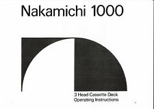 Nakamichi bedienungsanleitung  gebraucht kaufen  Thiede