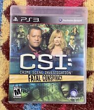 PS3 CSI Fatal Conspiracy Ubisoft PS3 2010 videogame completo ~ Não testado comprar usado  Enviando para Brazil