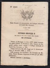 Regio decreto 1870 usato  Corinaldo