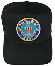 BROWN WATER NAVY VIETNAM SERVICE RIBBON HAT CAP USN SWIFT BOAT MOBILE RIVERINE, used for sale  Shipping to South Africa