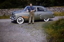 35mm Slide - Man Next To Vauxhall Velox Parked At Side Of Road, 1956, used for sale  Shipping to South Africa