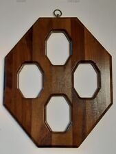 Vintage Wood Long Octagon 4 Window Frame for 3.5"x5" Photos FREE SHIPPING  for sale  Shipping to South Africa