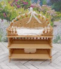 Used, Vintage Leilani Warling Wicker Changing Table Artisan Dollhouse Miniature 1:12 for sale  Shipping to South Africa