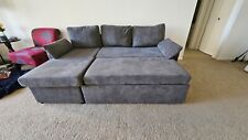 grey sofa chaise couch for sale  Arlington