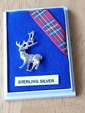 Sterling silver stag for sale  NEWCASTLE