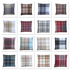 Balmoral Tartan Check Plaid Tweed Fryetts Fabric Country Cushion Covers, used for sale  Shipping to South Africa