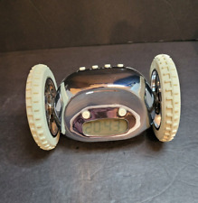 Clocky Alarm on Wheels Extra Loud Silver /White(ELEC-7-M-5), used for sale  Shipping to South Africa