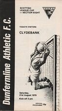 Dunfermline athletic clydebank for sale  DUNDEE
