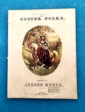 Partituras The Coster Polka 1853 JOHANN MUNCK Lady on Horseback LITOGRAFIA! comprar usado  Enviando para Brazil