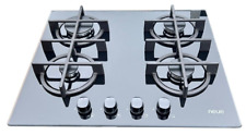 200 neue DRR16AQ20 Gas On Glass 4 Burner Hob Cast Iron Pan Supports Black 60cm for sale  Shipping to South Africa