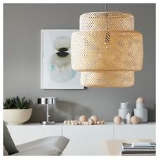 IKEA Light Fixture SINNERLIG  Pendant lamp, bamboo/handmade Designer I. Crawford myynnissä  Leverans till Finland