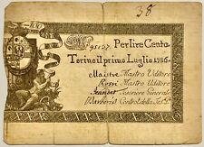 100 lire 01.07.1786 usato  Milano