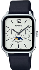 Casio Analog MTP-M305L-7A Moonphase Kwarcowy zegarek męski Prawdziwa skóra Pasek  na sprzedaż  Wysyłka do Poland