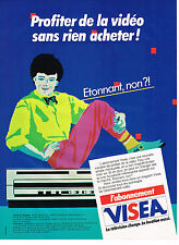 Publicite 1983 visea d'occasion  Le Luc