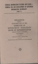 Livro ITHistory (1973): SISTEMAS E PLANOS FEDERAIS DE INFORMAÇÃO House Govt dos EUA comprar usado  Enviando para Brazil