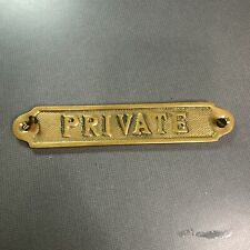 Antique brass private for sale  Everett