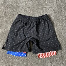 Pantalones cortos para hombre grandes Chubbies Athlounger de 7"" forrados con bandera estadounidense segunda mano  Embacar hacia Argentina