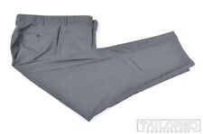 Pantalones de lujo ZANELLA Parker gris liso punto 100 % lana frente plano - 40 segunda mano  Embacar hacia Argentina