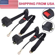 2Pack Universal 3 Point Retractable Auto Car Seat Belt Lap Shoulder Adjustable for sale  Shipping to South Africa