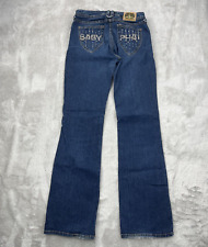 Usado, Jeans Baby Phat feminino 5 azul bootcut cintura média lavagem escura cravejado Y2K jeans retrô comprar usado  Enviando para Brazil