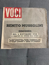 Benito mussolini discorso usato  Partinico