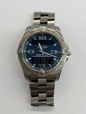 Breitling Aerospace cronômetro mostrador azul titânio 42mm relógio de quartzo E79362 comprar usado  Enviando para Brazil
