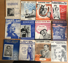 Vintage music scores for sale  SUTTON