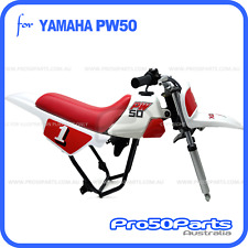 Usado, Yamaha PW50 Peewee 50 tampa e tanque de para-lama vermelho branco + assento vermelho + decalque + parafuso comprar usado  Enviando para Brazil