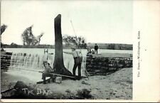 Wellington KS~Fishing by Dam~Toco de árvore alto~Sombra de pescoço~Relógios antigos Feller~c1910 comprar usado  Enviando para Brazil