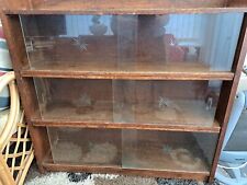 Wood bookcase glass for sale  NORTHAMPTON
