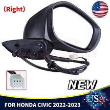 Espelho preto para Honda Civic 2022 2023 3 pinos ajuste de energia lado direito do passageiro comprar usado  Enviando para Brazil