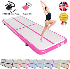 10Ft Air Track Mat Gymnastics Mat Inflatable Tumbling Mat with Electric Pump UK, used for sale  Shipping to South Africa