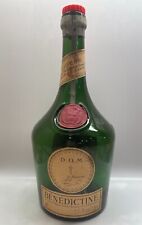 Botella Verde Francesa Vintage DOM BENEDICTINA - VACÍA, ANTIGUA RARA, usado segunda mano  Embacar hacia Argentina