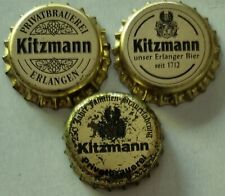 Crown cork - private brewery Kitzmann Erlangen - 3 various for sale  Shipping to South Africa