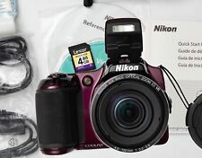 Câmera Digital Nikon COOLPIX L820 Roxa 16.0MP 30x Zoom 4GB Correia para Cartão SD AA, usado comprar usado  Enviando para Brazil