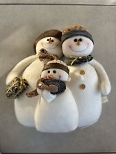 Plush snowmen family for sale  OMAGH