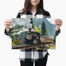 A3| American Old Steam Train Railway - Tamanho A3 pôster impressão foto arte presente #2147, usado comprar usado  Enviando para Brazil