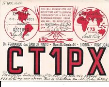 Placa de rádio QSL 1938 Portugal CT1PX comprar usado  Enviando para Brazil