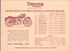 Triumph motorcycles price for sale  SOUTH SHIELDS