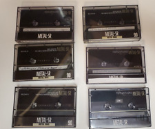 Lote de 6 fitas Sony Metal-SR 90/100 minutos CASSETES tipo IV JAPÃO pré-gravadas, usado comprar usado  Enviando para Brazil