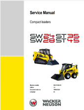 Wacker Neuson SW24 SW28 ST35 ST45 Compact Loader Service Manual | CD for sale  Shipping to South Africa