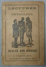 Antigo 1873 Professor de Fisiologia Saúde e Doença Livro, O'Leary, Boston, MA comprar usado  Enviando para Brazil