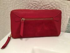 Red real leather for sale  SOUTHAMPTON