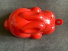 plastic rabbit shaped jelly mould (red) for sale  DEWSBURY