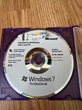 Used, Microsoft Windows 7 Professional Full English DVD Version MS WIN PRO for sale  Shipping to South Africa